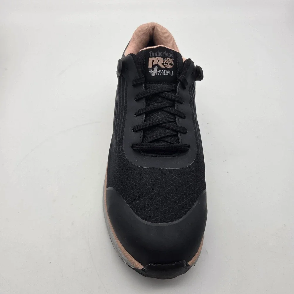 Timberland PRO Composite Safety Shoe Women's Size 9.5 Drivetrain Black/Pink EUC